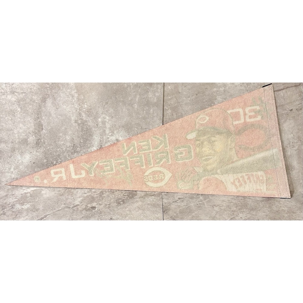 Ken Griffey Jr Cincinnati Reds MLB Vintage 2000 Wincraft 30" Pennant Design #335 - Picture 5 of 5